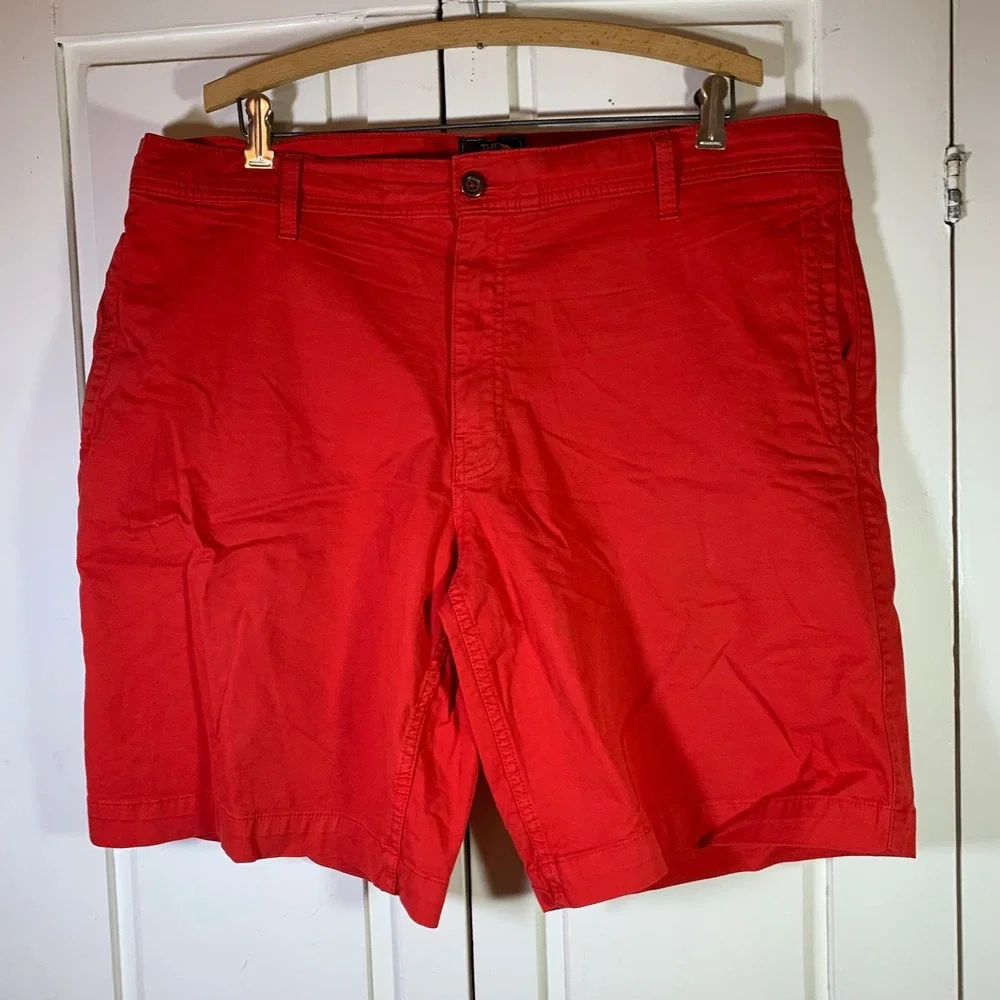 The North Face Mens Red Chino Shorts Size 38 Regular Hiking Outdoor Utility READ